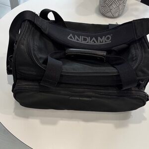 Andiamo  Black 15 inch carry-on with shoulder strap